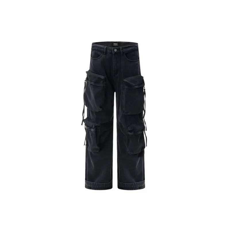 Loose Simple Cargo Pants-0