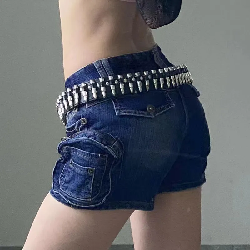 Hip Hop Punk Leather Belt-2