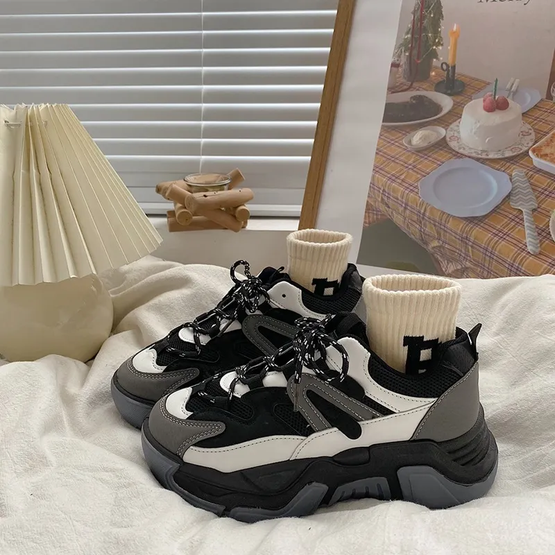 Retro Simple Chunky Sneakers-2