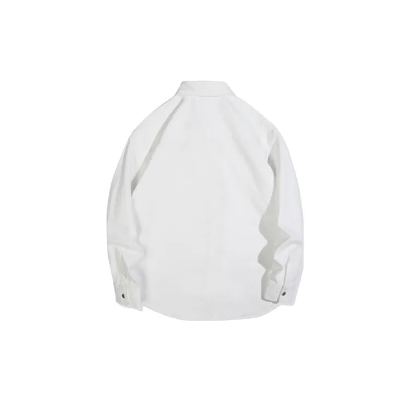 Fashionable Embroidered Denim Shirt-4