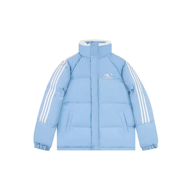 Casual Striped Blended Synthetic Fabrics Quilted Jacket-4
