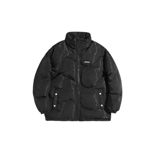 Casual Plain Blended Synthetic Fabrics Quilted Jacket