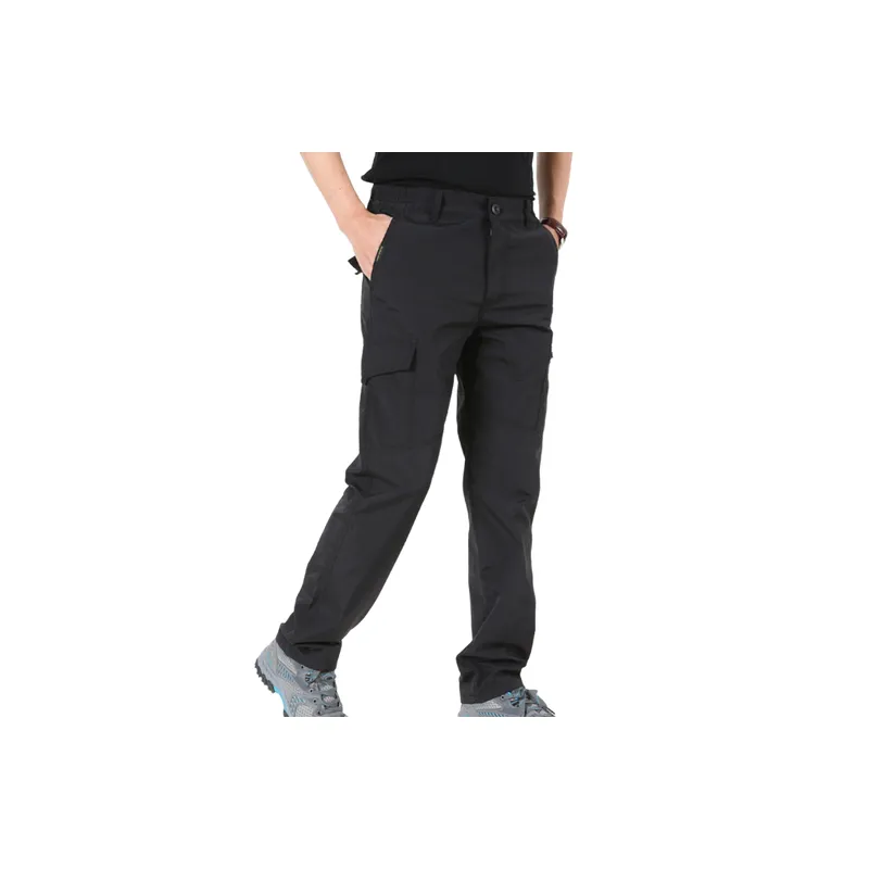 Casual Loose Blended Synthetic Fabrics Cargo Pants-1