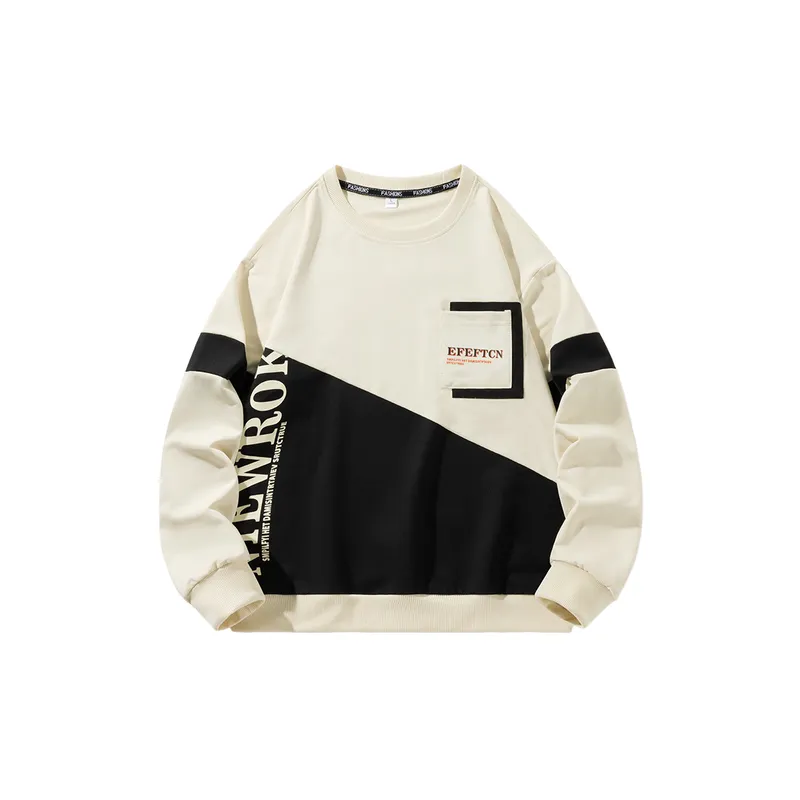 Round Neck Long Sleeve Top Trendy Brand Jacket-7