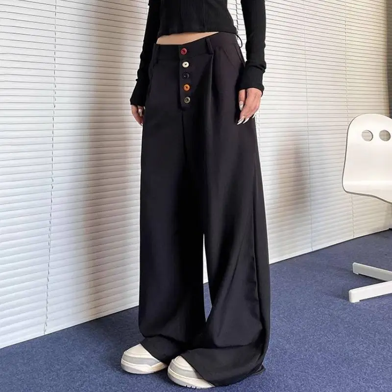 Retro Loose Casual Pants Women-1
