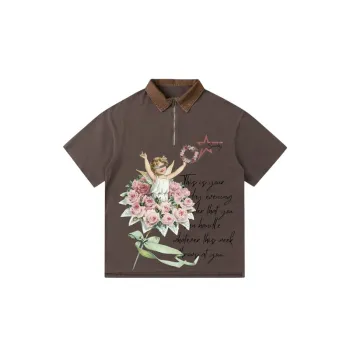 Lapel Short Sleeve T Shirt
