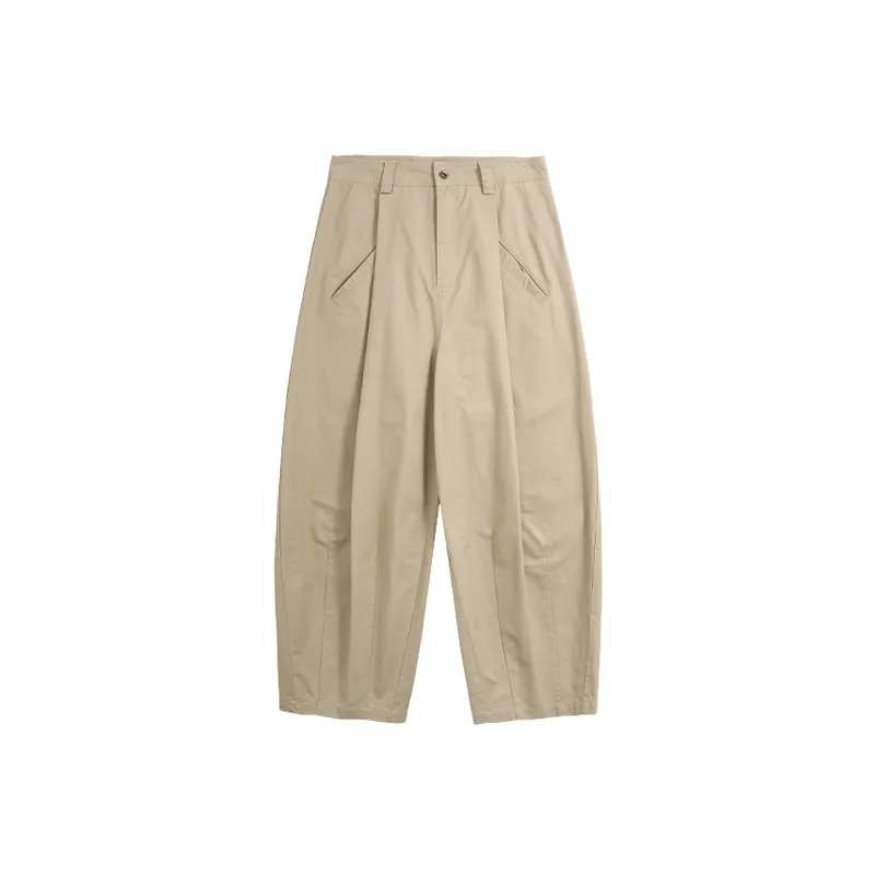 Basics Simple Cotton Cargo Pants-3