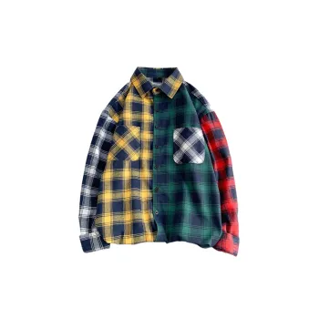 Loose Trendy Checkered Shirt