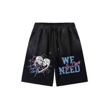 Sporty Breathable Polyester Casual Shorts