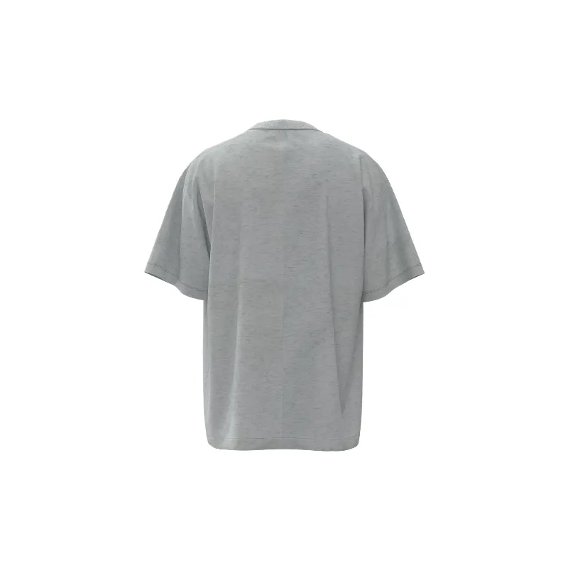 Casual Loose Combed Cotton T Shirt-5