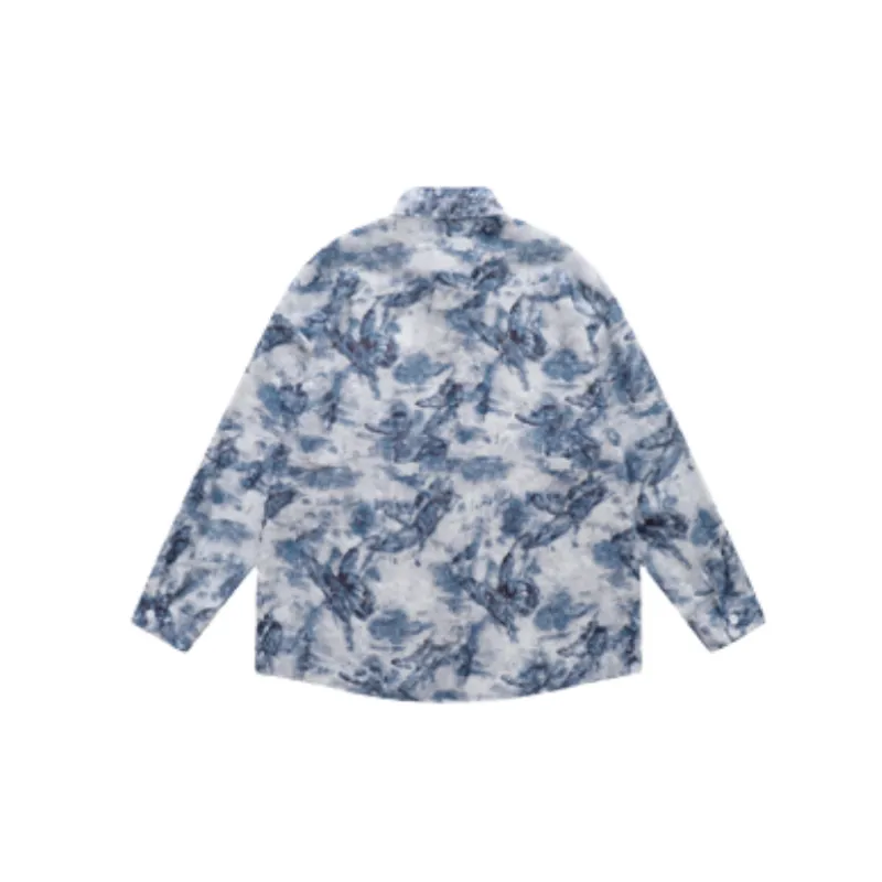 Retro Butterfly Loose Shirt-5