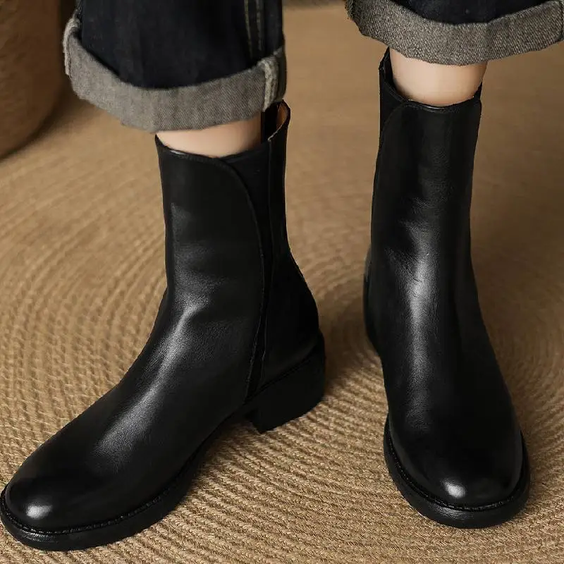 Fashionable Retro Ankle Boots-4