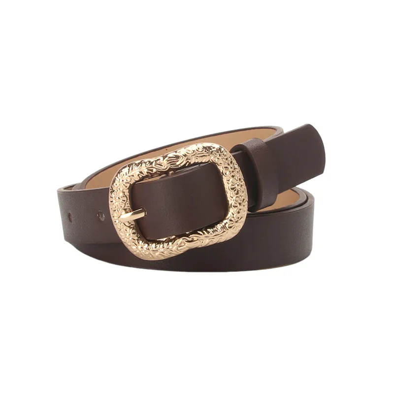 Fashionable Plain Leather Belt-3