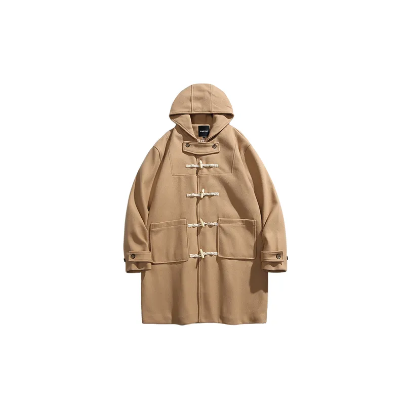 Casual Plain Polyester Coat-0