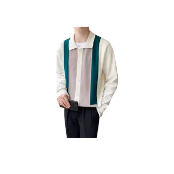 Retro Trendy Style Knitted Lapel Sweater