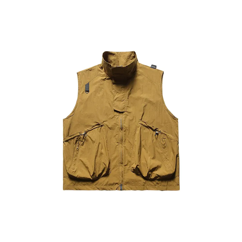 Loose Plain Polyester Vest-6