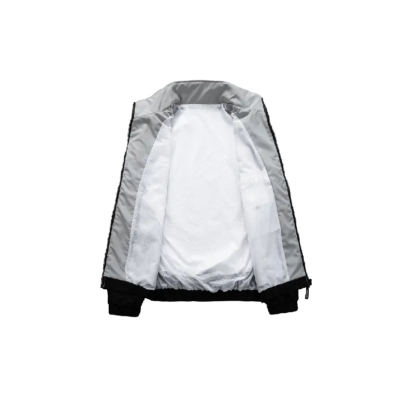 Casual Sporty Blended Synthetic Fabrics Jacket-3