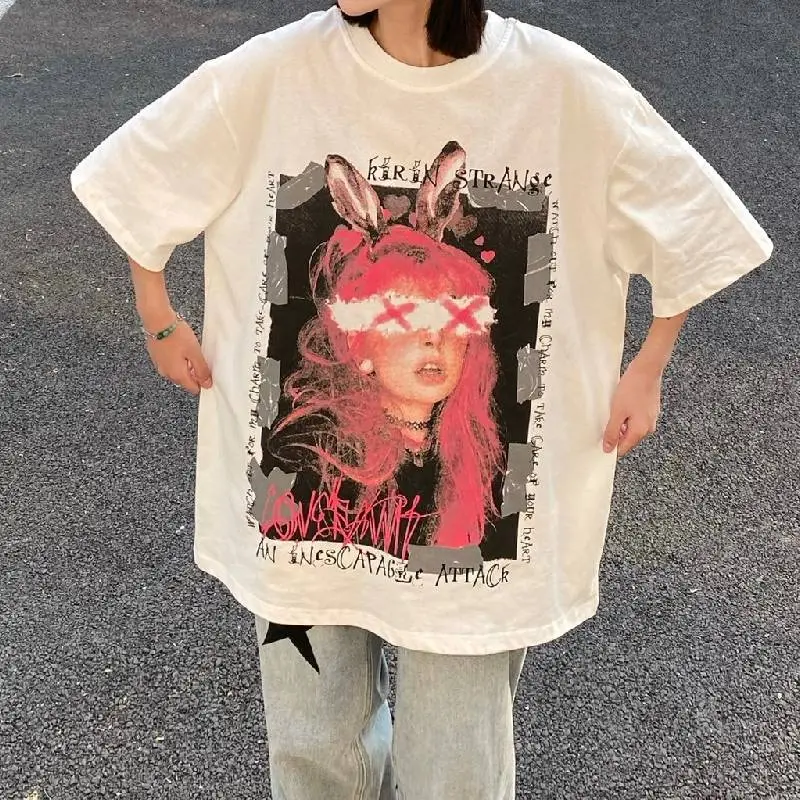 Simple Loose 100% Cotton T Shirt-2