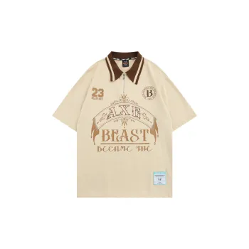 Retro Hip Hop Loose Casual Polo Shirt
