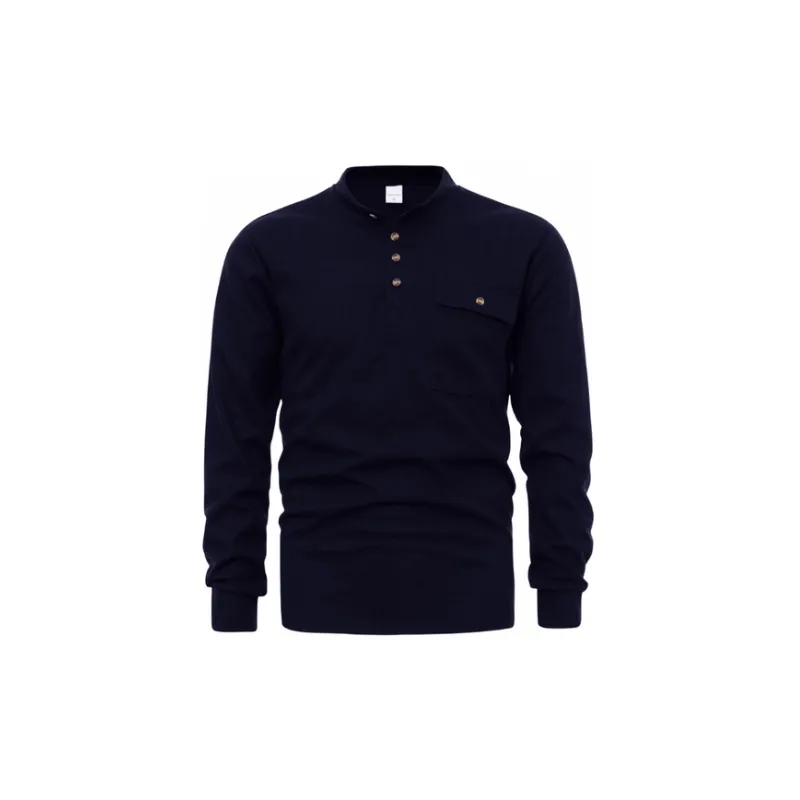Casual Long Sleeve T shirt-7