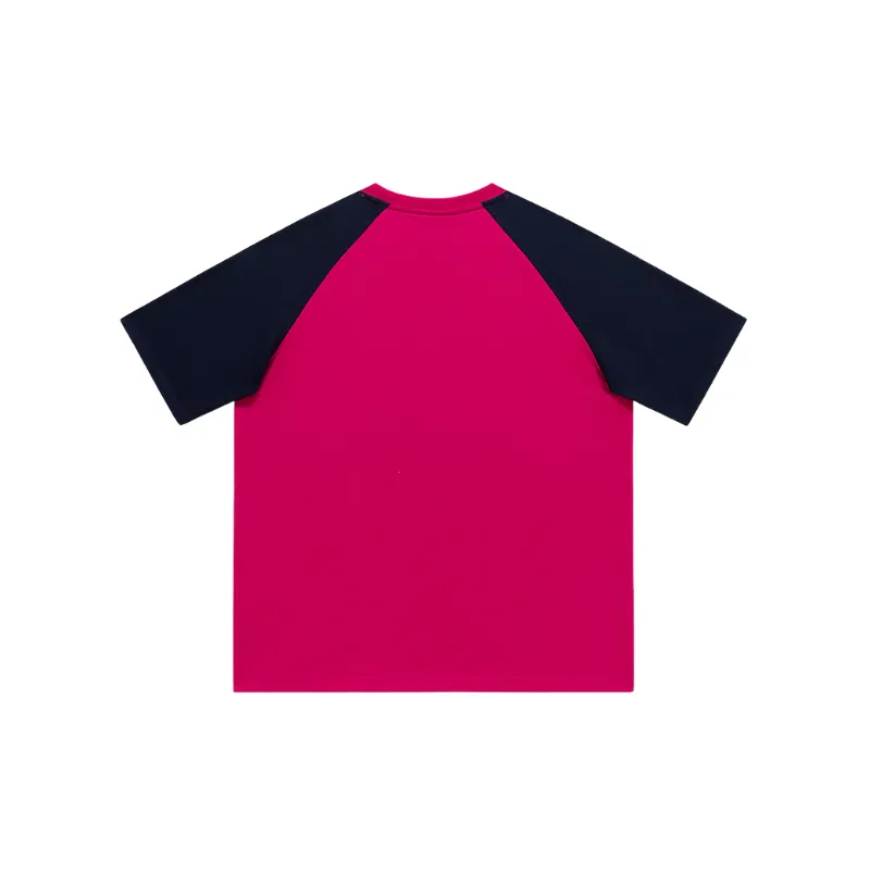 Trendy Contrast Color 100% Cotton T Shirt-1