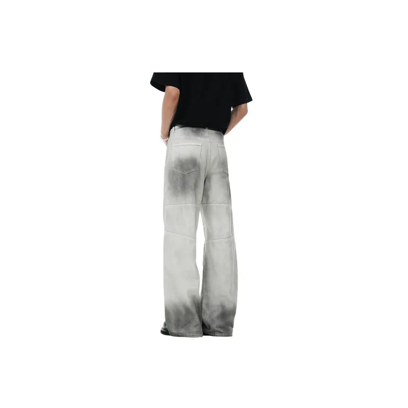 Casual Loose Straight Leg Jeans-3