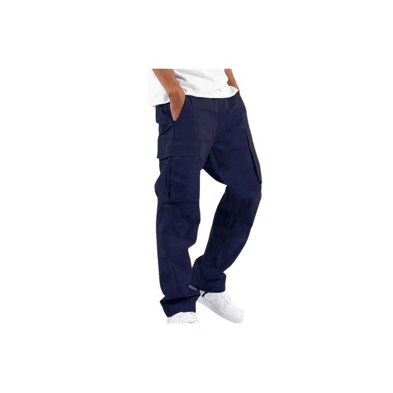Fashionable Casual Polyester Cargo Pants-0