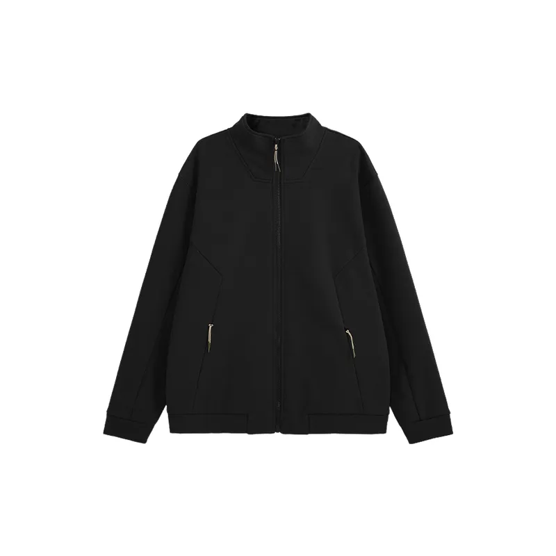 Basics Simple 100% Polyester Velvet Jacket-6