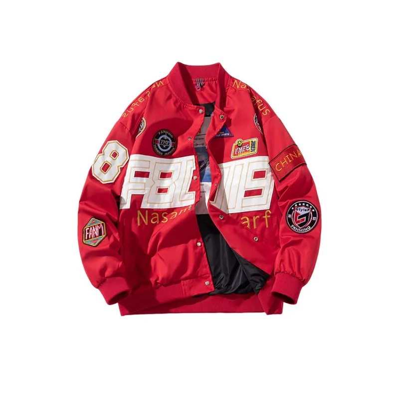 Vintage Embroidered Baseball Jacket-0