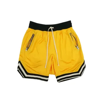 Simple Casual Cotton Blended Fabric Sports Shorts