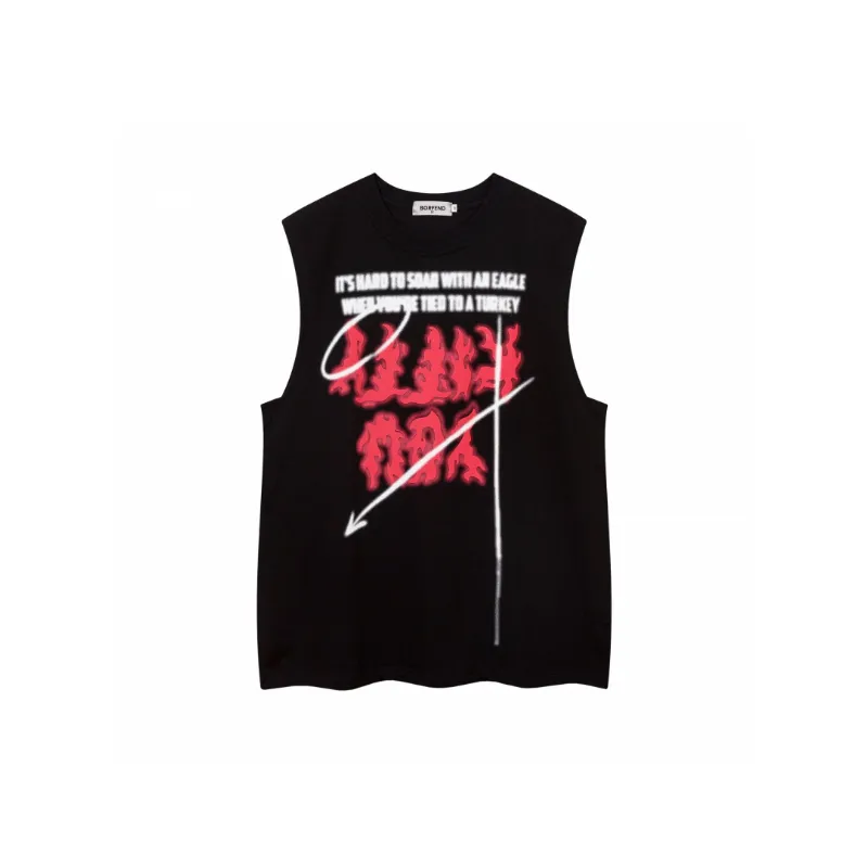 Fashion Loose Cotton Vest Unisex-0