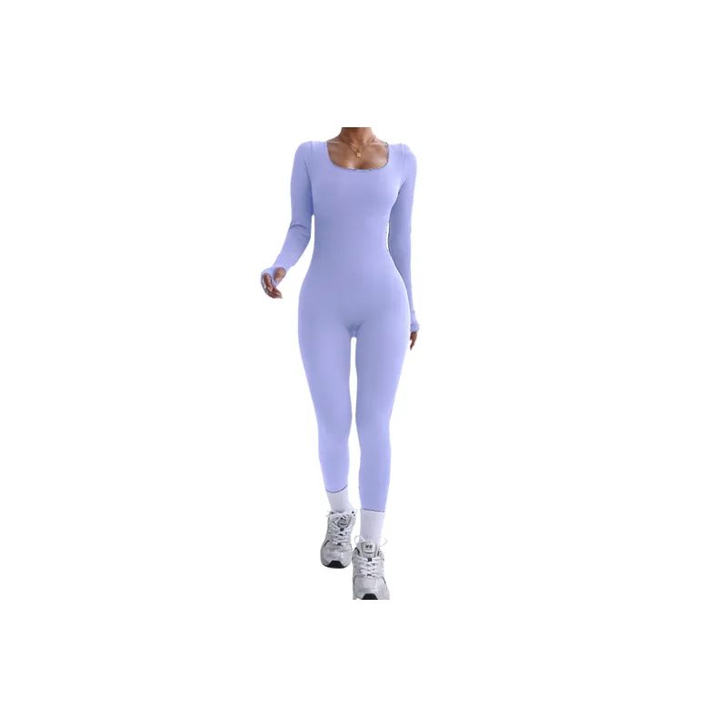 Simple Casual Blended Synthetic Fabrics Bodysuit Women-7