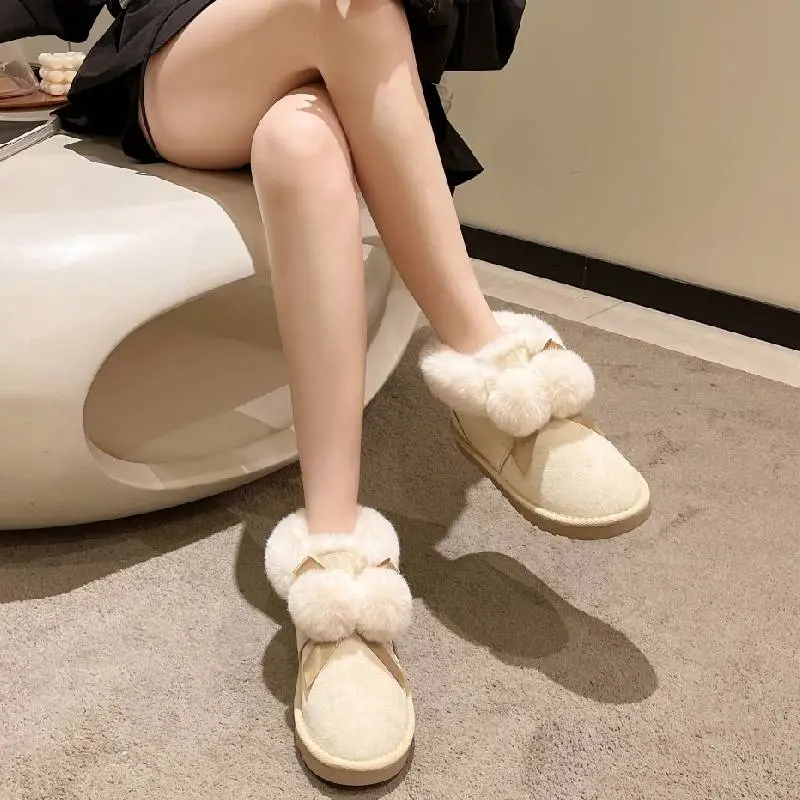 Casual Plain Snow Boots-5
