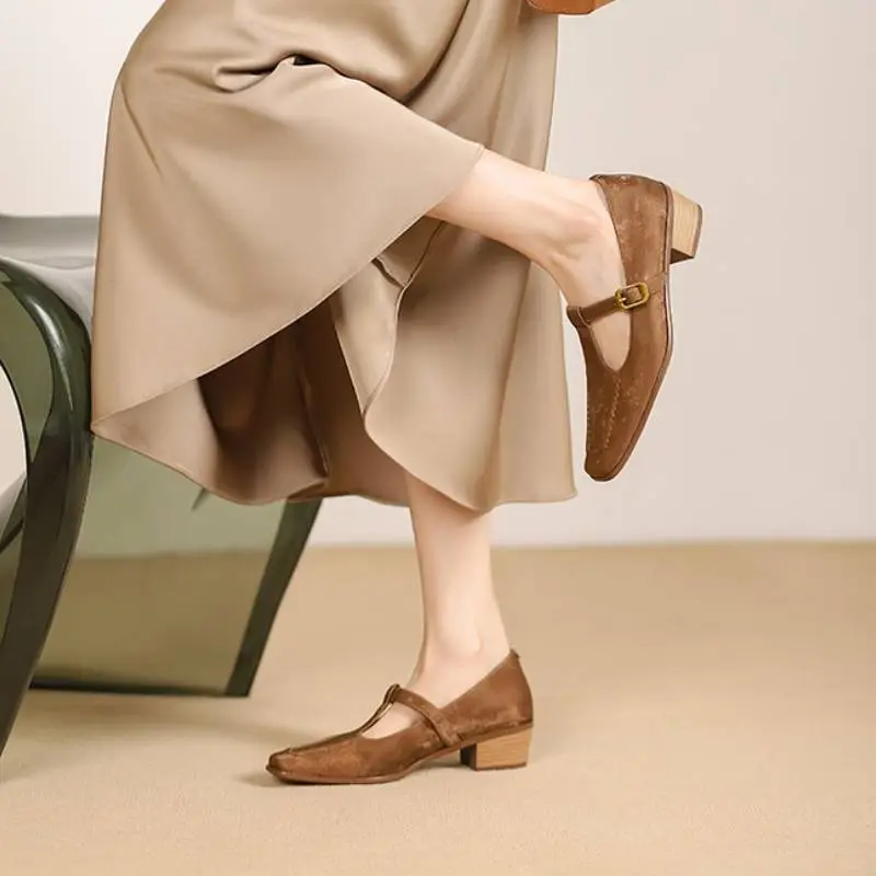 Retro Casual Mary Jane Shoes-1