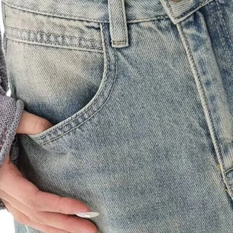 Retro Loose Jeans Women-4