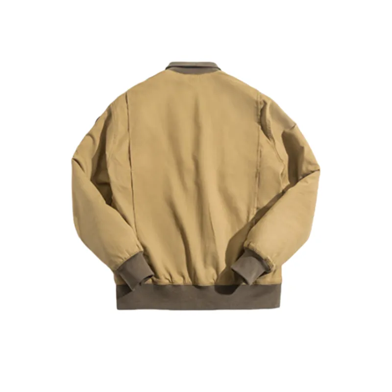 Hardcore Style Stand Up Collar Cotton Jacket-1