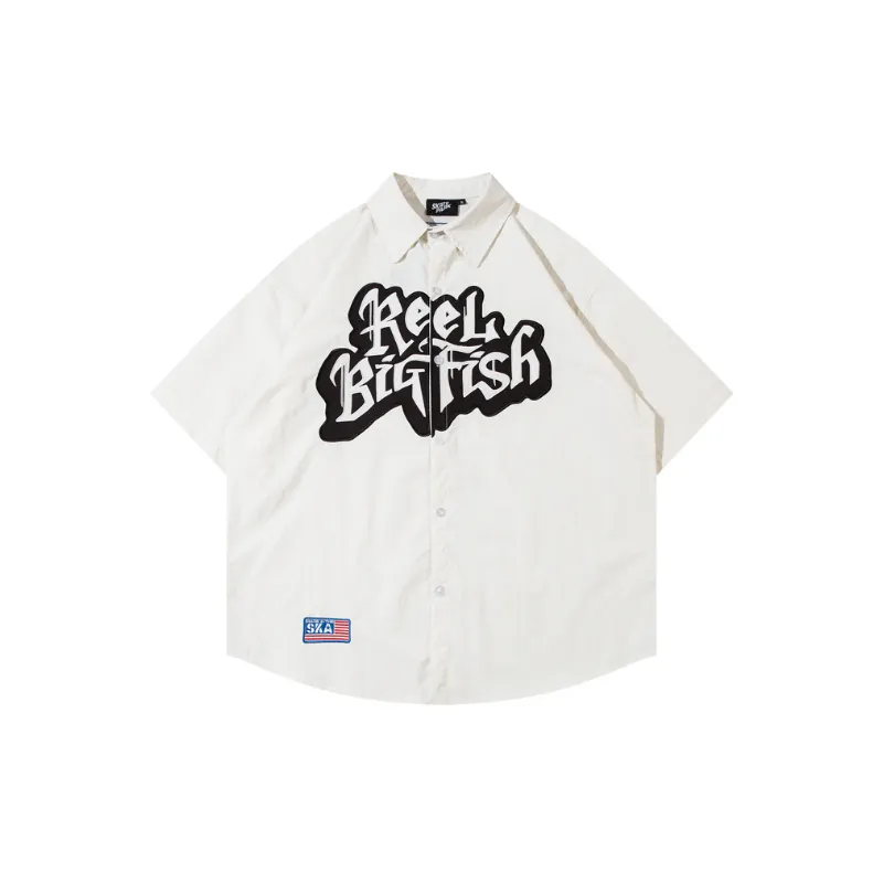 Trendy Hip Hop Embroidered Shirt-2