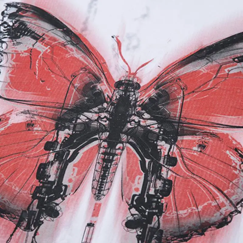 Trendy Butterfly Combed Cotton T-Shirt-2