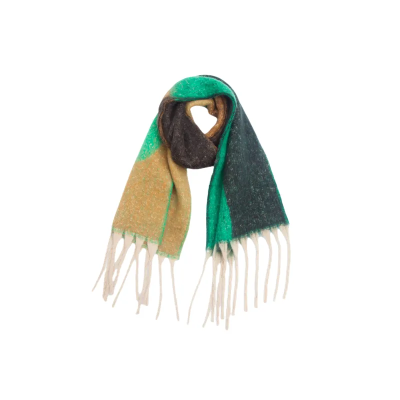Casual Striped Knit Scarf-3