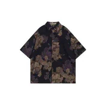 Retro Loose Four Way Stretch Fabric Shirt