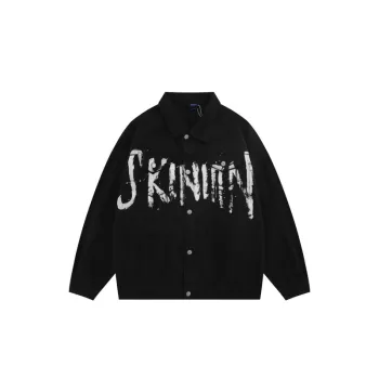 Alphabet Graffiti Fleece Coat