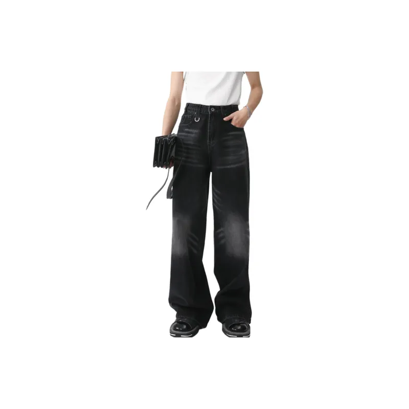 Loose Washed Jeans-1