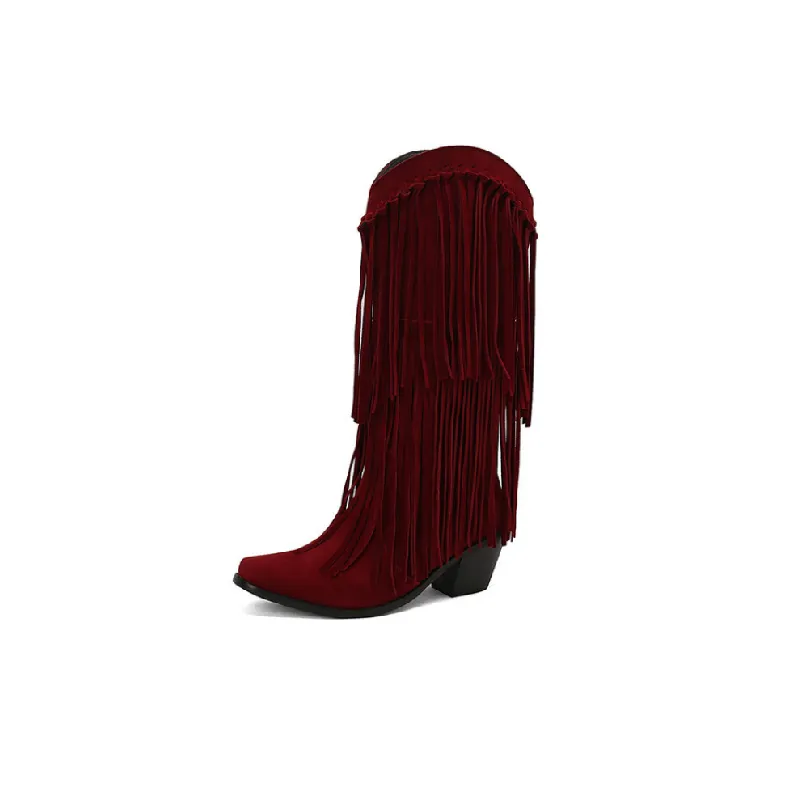 Fashionable Funky Mid Calf Boots-1