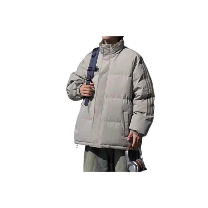 Loose Warming Blended Synthetic Fabrics Quilted Jacket-11