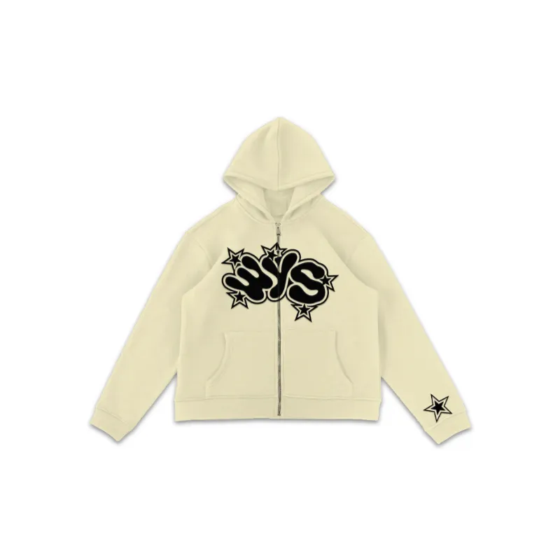 Street Star Letter Print Sweatshirt-4