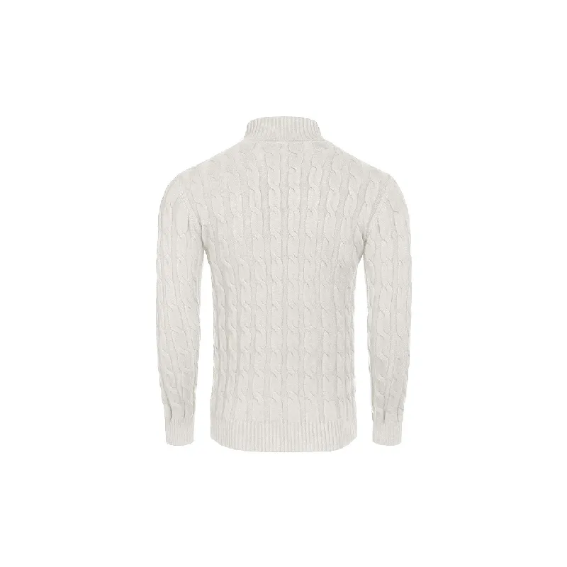 Fashionable Softness Cotton Blended Fabric Sweater-9