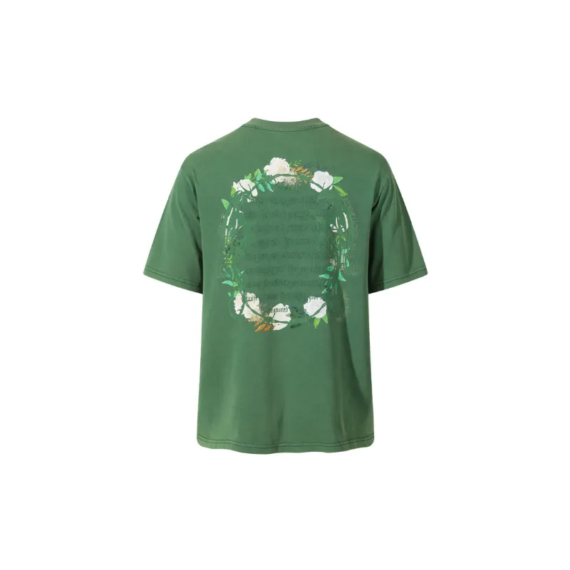 Casual Letter 100% Cotton T Shirt-1