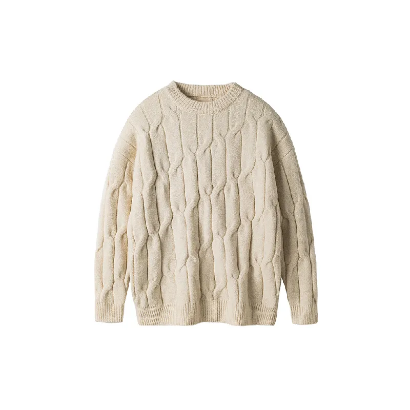 Trendy Plain Polyester Sweater-8