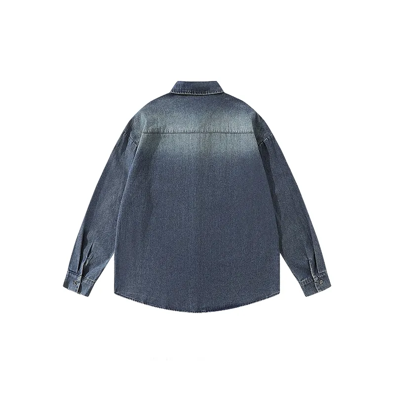 Retro Embroidered Denim Jacket-5