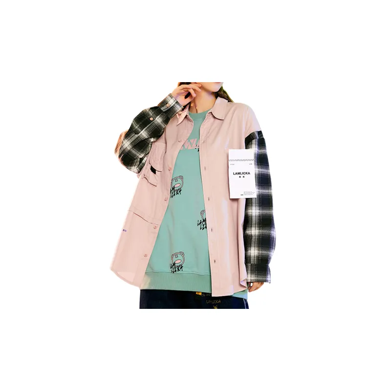 Astronaut Print Plaid Trendy Shirt-8